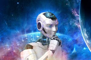 robot, artificial intelligence, space