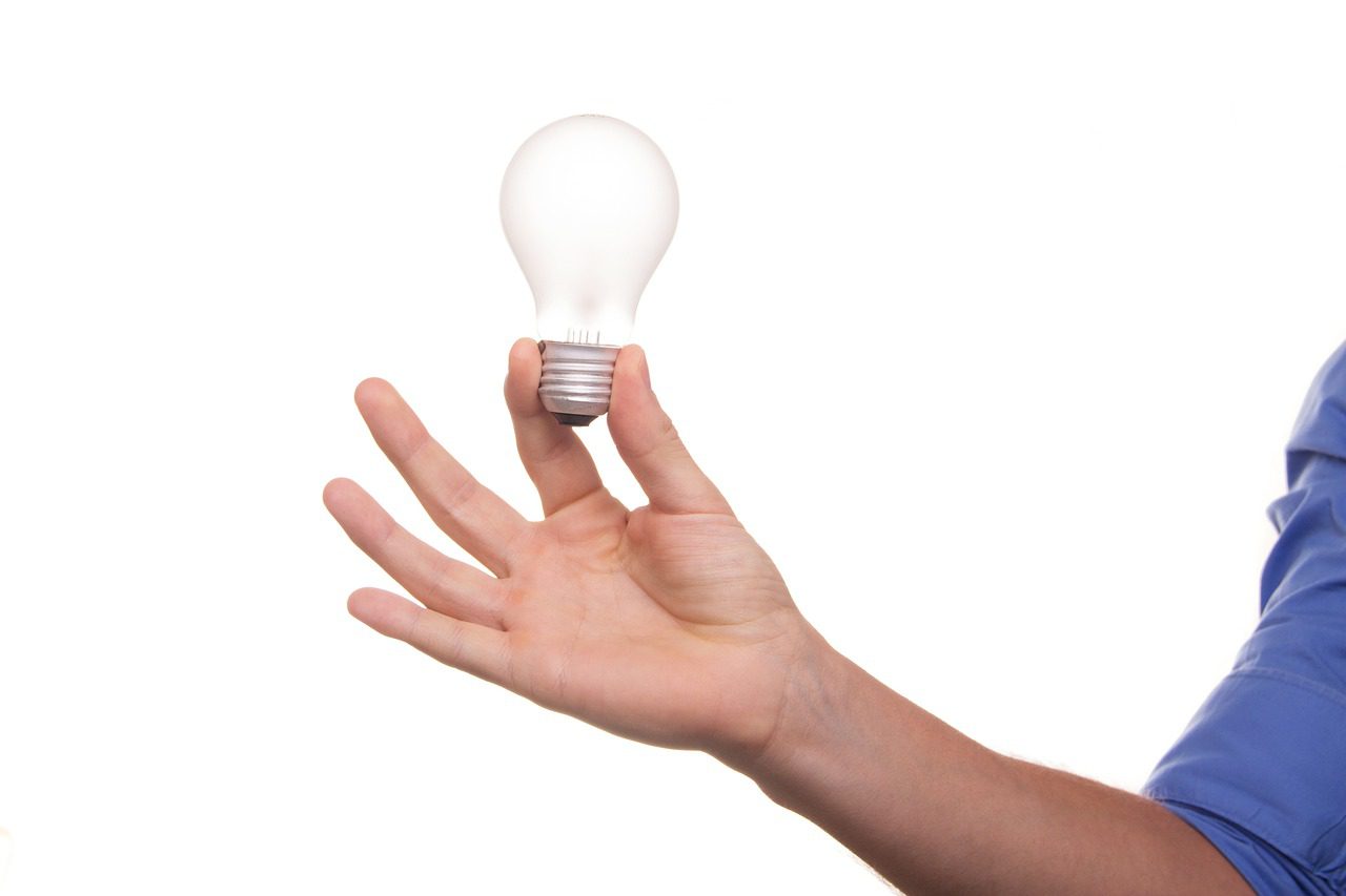 lamp, idea, pear