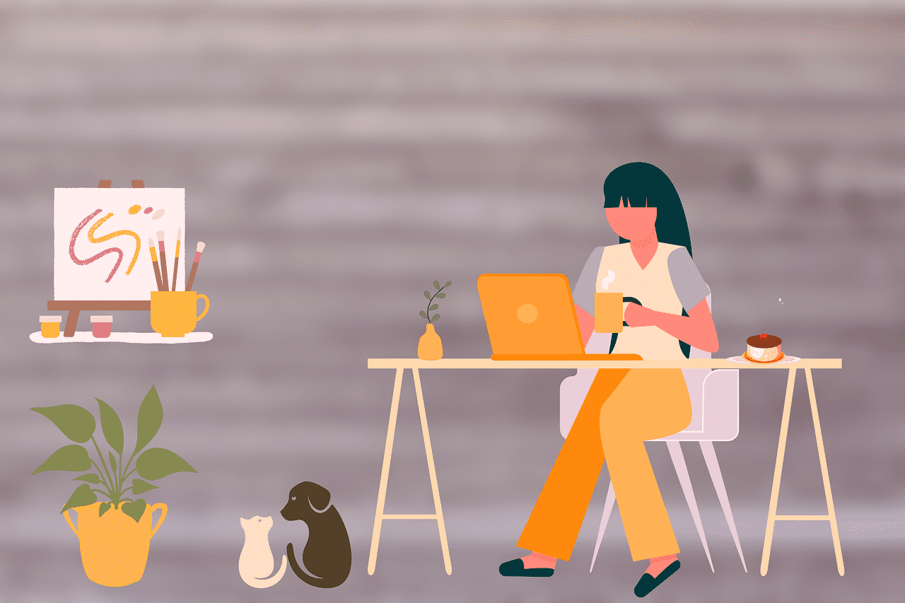 working, work from home, home office