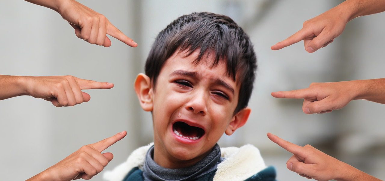 bullying, child, finger