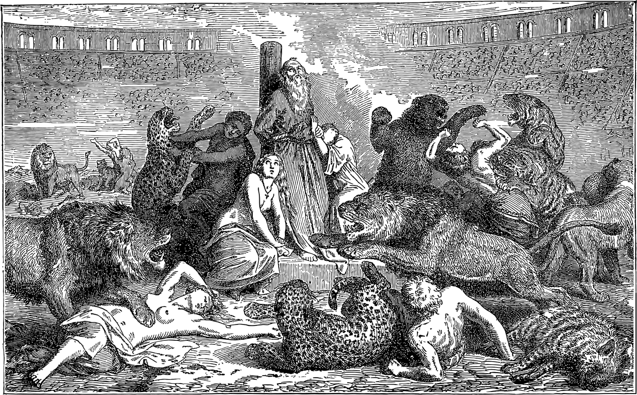 christianity, persecution, line art