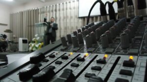 table, sound, mixer