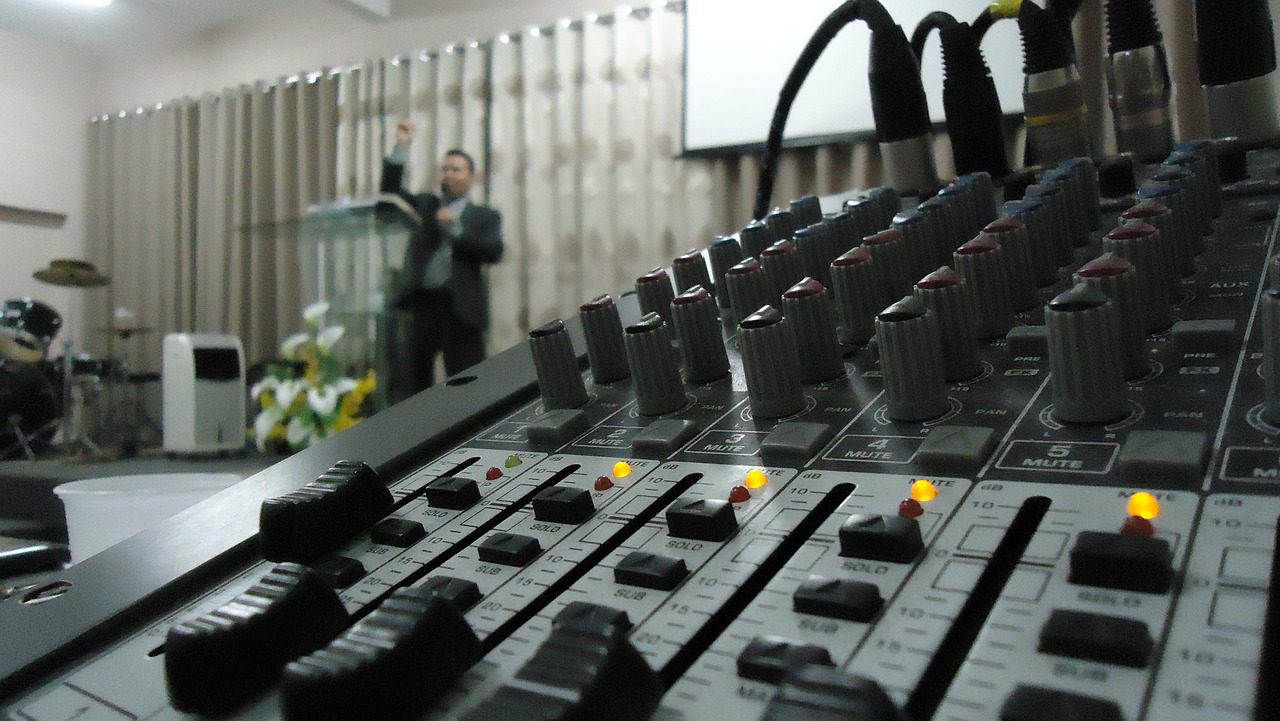 table, sound, mixer